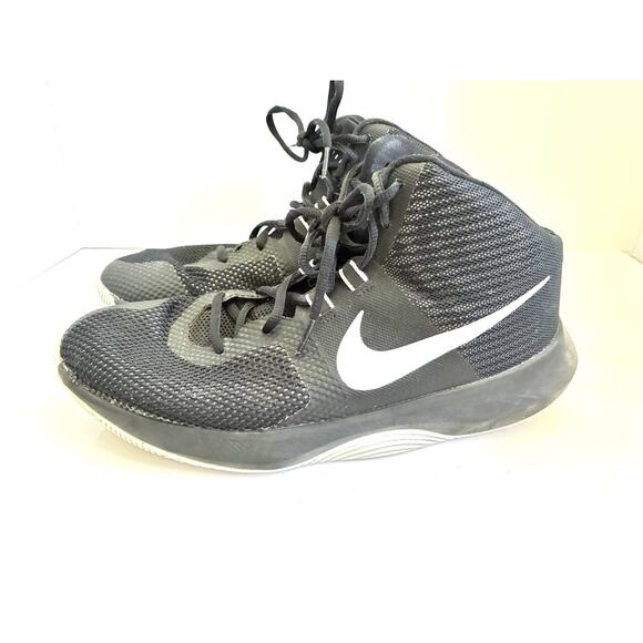 Men's Nike Air Precision 898452-001 Size 10 Black Basketball Shoes - Picture 1 of 7